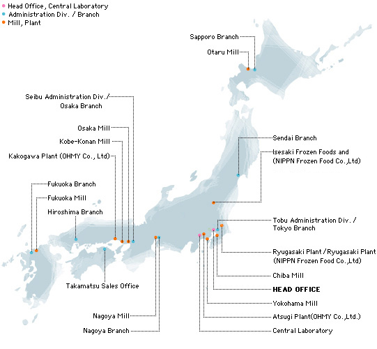 NIPPN Location of Japan